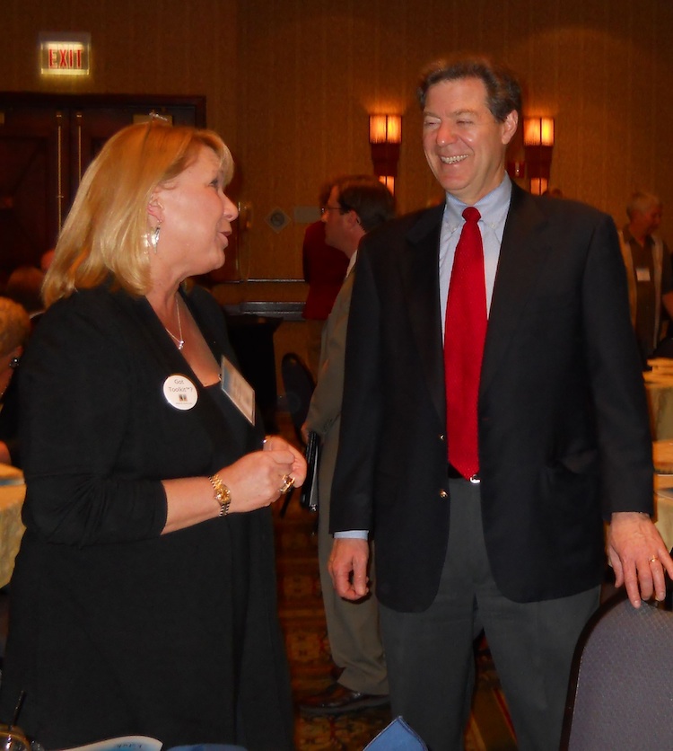 Belinda Waggoner and Governor Brownback discuss the business climate in Kansas Belinda Waggoner and Governor Brownback discuss the business climate in Kansas