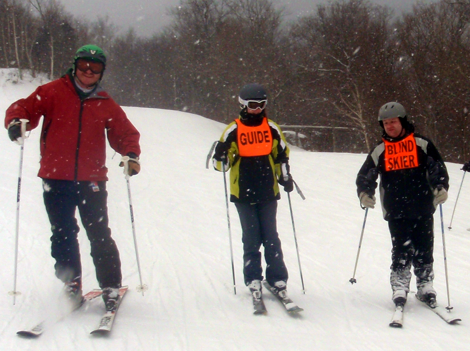Carroll Center For The Blind students skiing with AbilityPLUS Carroll Center For The Blind students skiing with AbilityPLUS