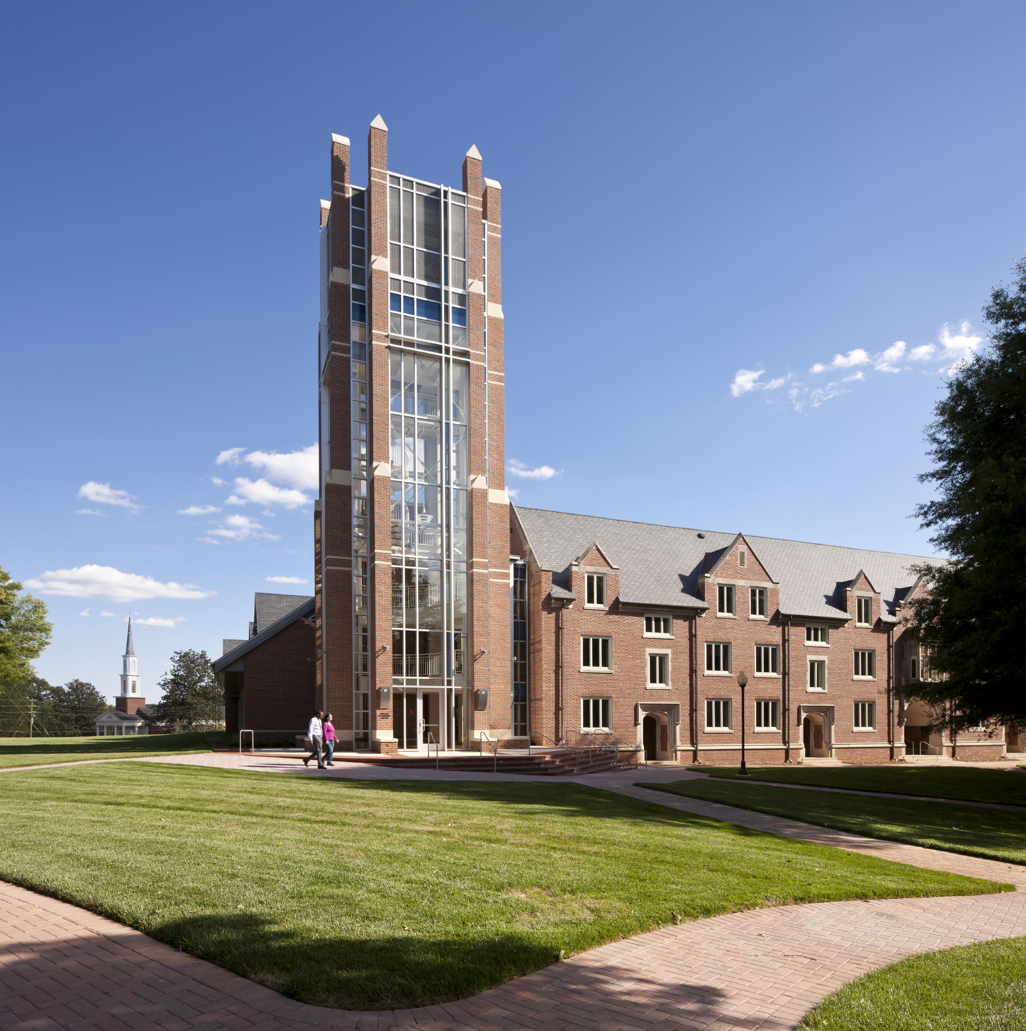 The Vernon S. Broyles Jr. Leadership Center at Columbia Theological Seminary joins a repurposed three-story historic dormitory with 16,000 square feet of new construction to create what is now the seminary's primary classroom building and outdoor learning/gathering space. An 80-foot-tall tower connects the former dormitory with one of the new classroom wings. c 2012 Jonathan Hillyer / Atlanta The Vernon S. Broyles Jr. Leadership Center at Columbia Theological Seminary joins a repurposed three-story historic dormitory with 16,000 square feet of new construction to create what is now the seminary's primary classroom building and outdoor learning/gathering space. An 80-foot-tall tower connects the former dormitory with one of the new classroom wings. c 2012 Jonathan Hillyer / Atlanta