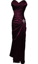 Strapless Long Satin Bandage Gown Bridesmaid Dress Prom Formal Crystal Pin Strapless Long Satin Bandage Gown Bridesmaid Dress Prom Formal Crystal Pin