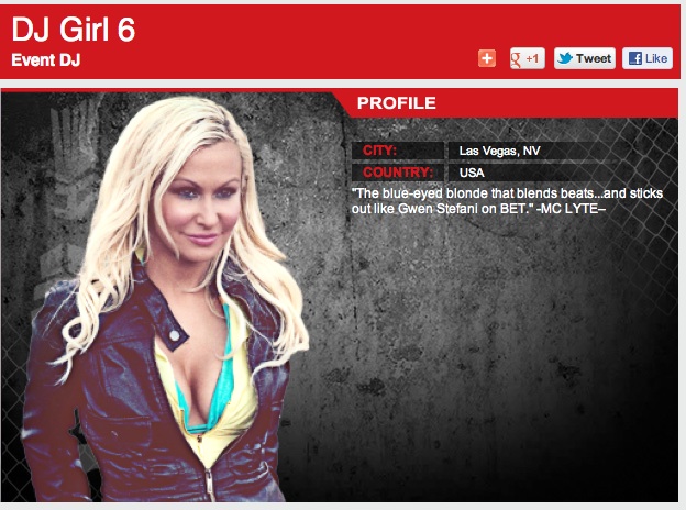 DJ Girl 6 - Bellator Event DJ DJ Girl 6 - Bellator Event DJ
