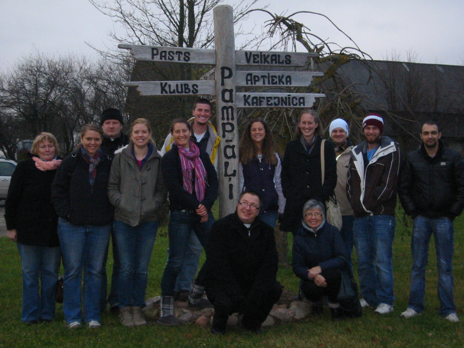 A group of Concordia students pose with members of a church in Pompali, Latvia during a mission trip to Latvia Nov. 17-24.The students who went were Tyler Mattlin, Kendra McNatt, Angel Bruhn, Kimberly Miller, Kelly Jacob, Nathan Mann and Lindsea Vaudt.
A group of Concordia students pose with members of a church in Pompali, Latvia during a mission trip to Latvia Nov. 17-24.The students who went were Tyler Mattlin, Kendra McNatt, Angel Bruhn, Kimberly Miller, Kelly Jacob, Nathan Mann and Lindsea Vaudt.