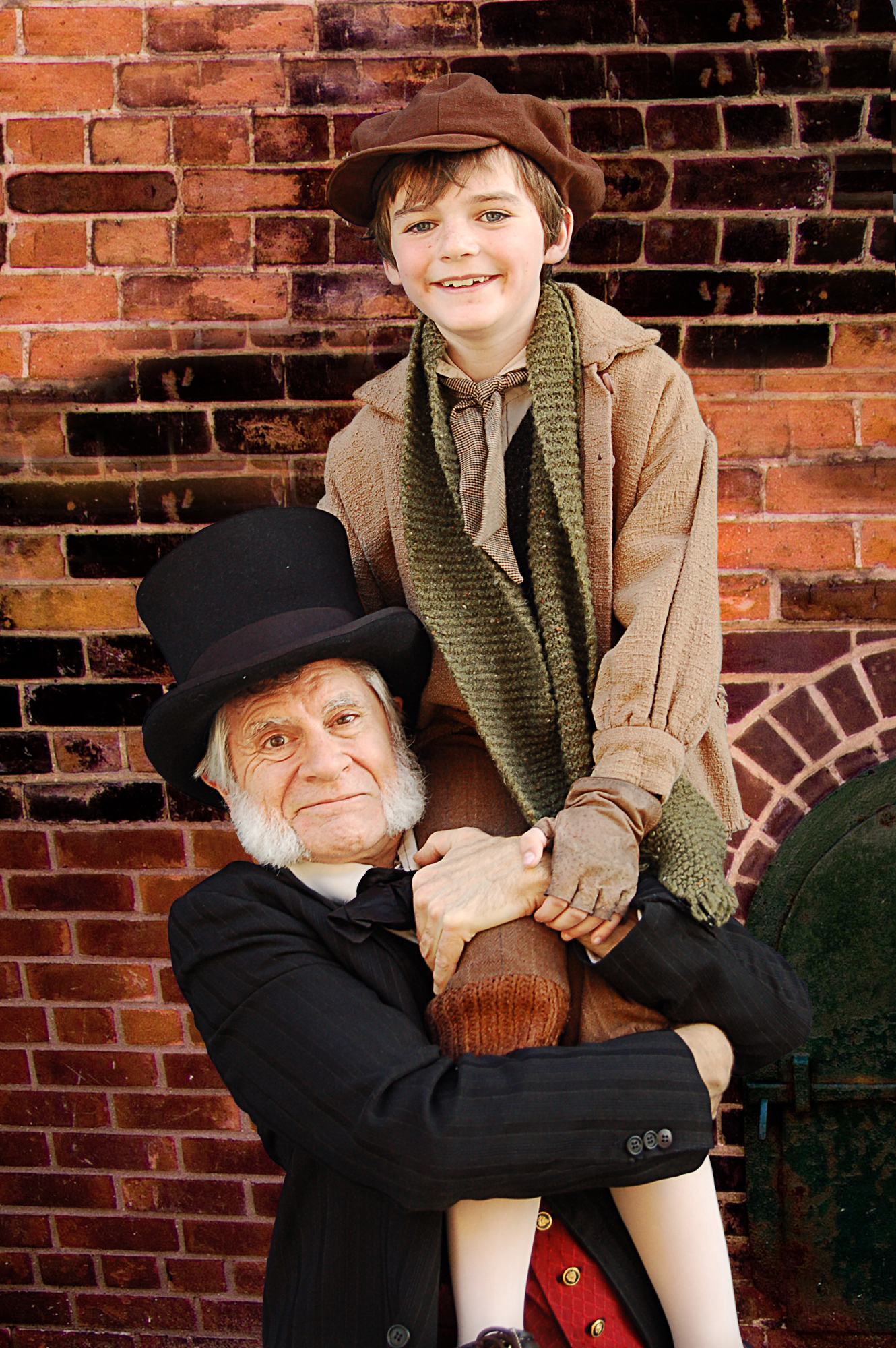 (l to r): Richard Farrell as Scrooge and Everett Meckler as Tiny Tim in San Jose Rep's A Christmas Carol.
Photo: San Jose Rep Staff Photographer (l to r): Richard Farrell as Scrooge and Everett Meckler as Tiny Tim in San Jose Rep's A Christmas Carol.
Photo: San Jose Rep Staff Photographer