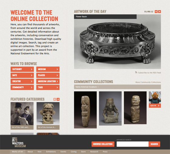 The Walters Art Museum's Works of Art site brings the museum's online collection to life. The Walters Art Museum's Works of Art site brings the museum's online collection to life.