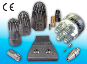 EXAIR's entire family of air nozzles are now certified CE Compliant! EXAIR's entire family of air nozzles are now certified CE Compliant!