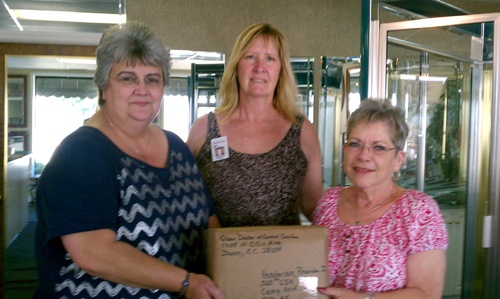 From left to right: Glass Doctor employees Donna Lee, Jeannine Beasley and Linda Hicks. From left to right: Glass Doctor employees Donna Lee, Jeannine Beasley and Linda Hicks.