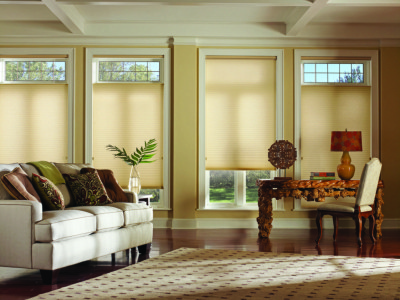 Highly energy-efficient Duetter Architellar honeycomb shades from Hunter Douglas in a sustainable Batiste Bamboo fabric that is now available in an opaque fabric option. Highly energy-efficient Duetter Architellar honeycomb shades from Hunter Douglas in a sustainable Batiste Bamboo fabric that is now available in an opaque fabric option.
