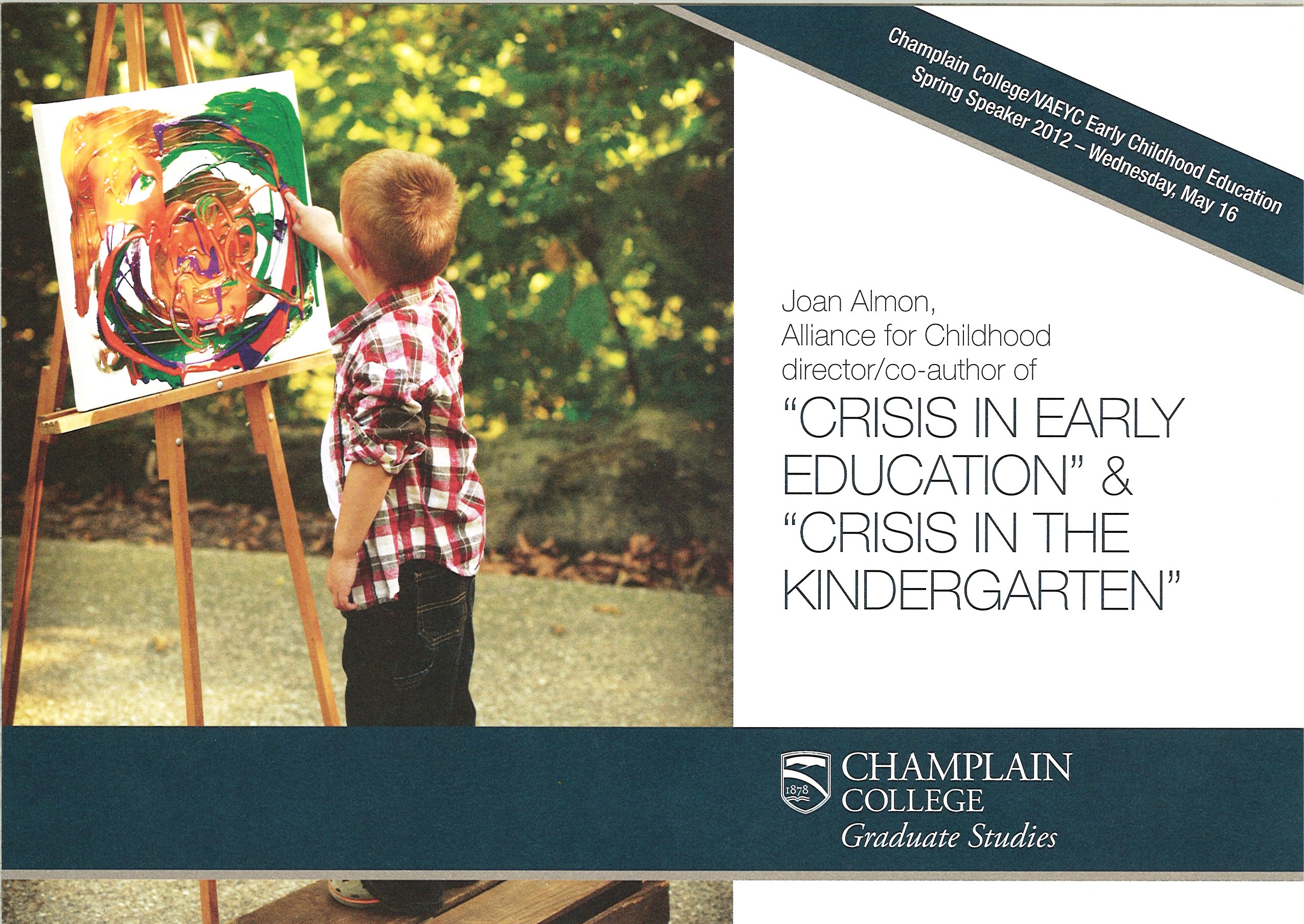 Spring Speaker Joan Almon at Champlain College Spring Speaker Joan Almon at Champlain College