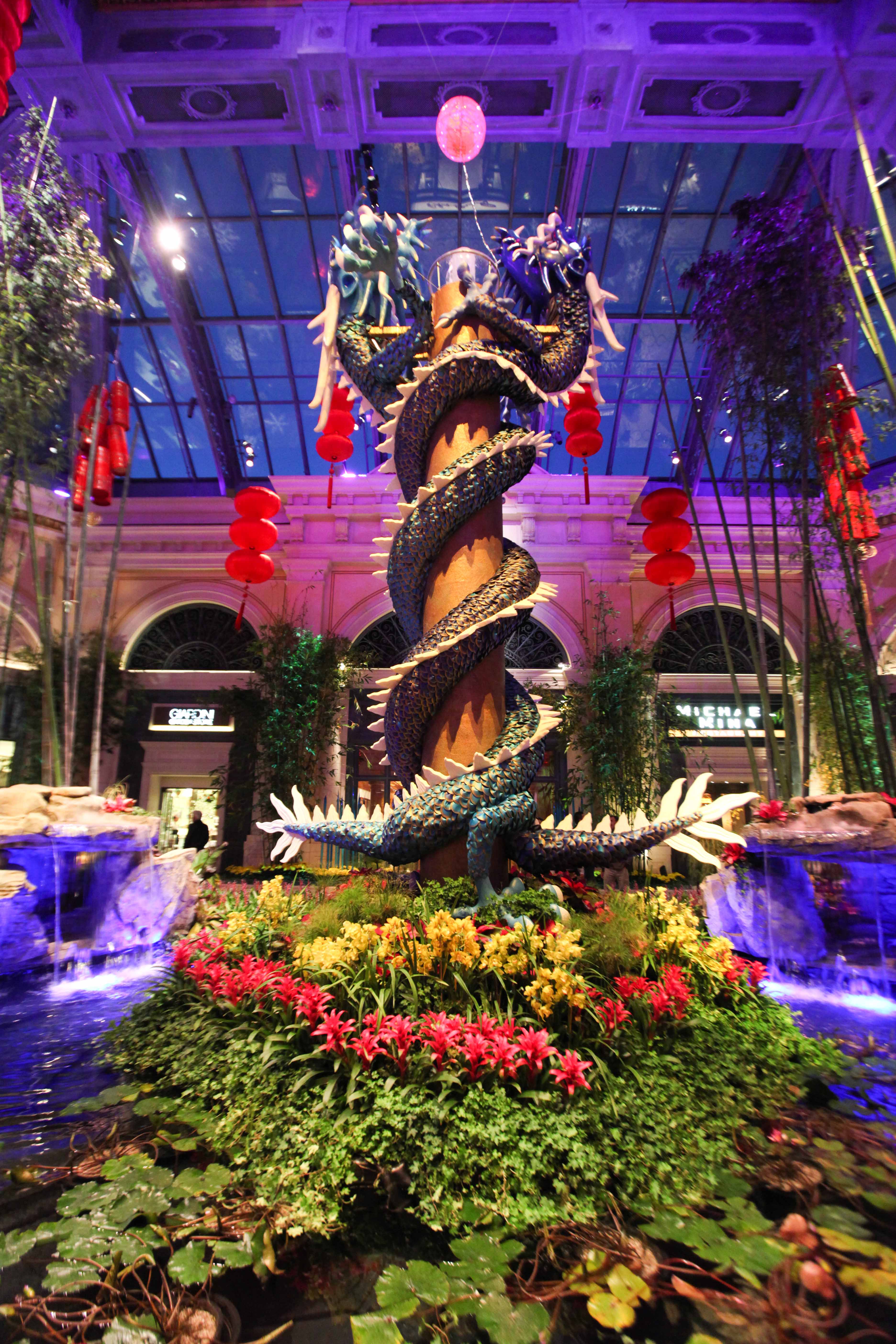 Bellagio Conservatory & Botanical Gardens - Year of the Dragon Display Bellagio Conservatory & Botanical Gardens - Year of the Dragon Display