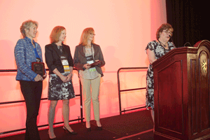 Robin Wedell, BSN and Donna Louie, BSN, both from The Cardiac Therapy Foundation in Palo Alto, California are awarded the 2012 Terry Thomas Clinical Practice Award at the Preventive Cardiovascular Nurses Association's (PCNA) 18th Annual Symposium in Washington, DC on Thursday, April 12. Robin Wedell, BSN and Donna Louie, BSN, both from The Cardiac Therapy Foundation in Palo Alto, California are awarded the 2012 Terry Thomas Clinical Practice Award at the Preventive Cardiovascular Nurses Association's (PCNA) 18th Annual Symposium in Washington, DC on Thursday, April 12.
