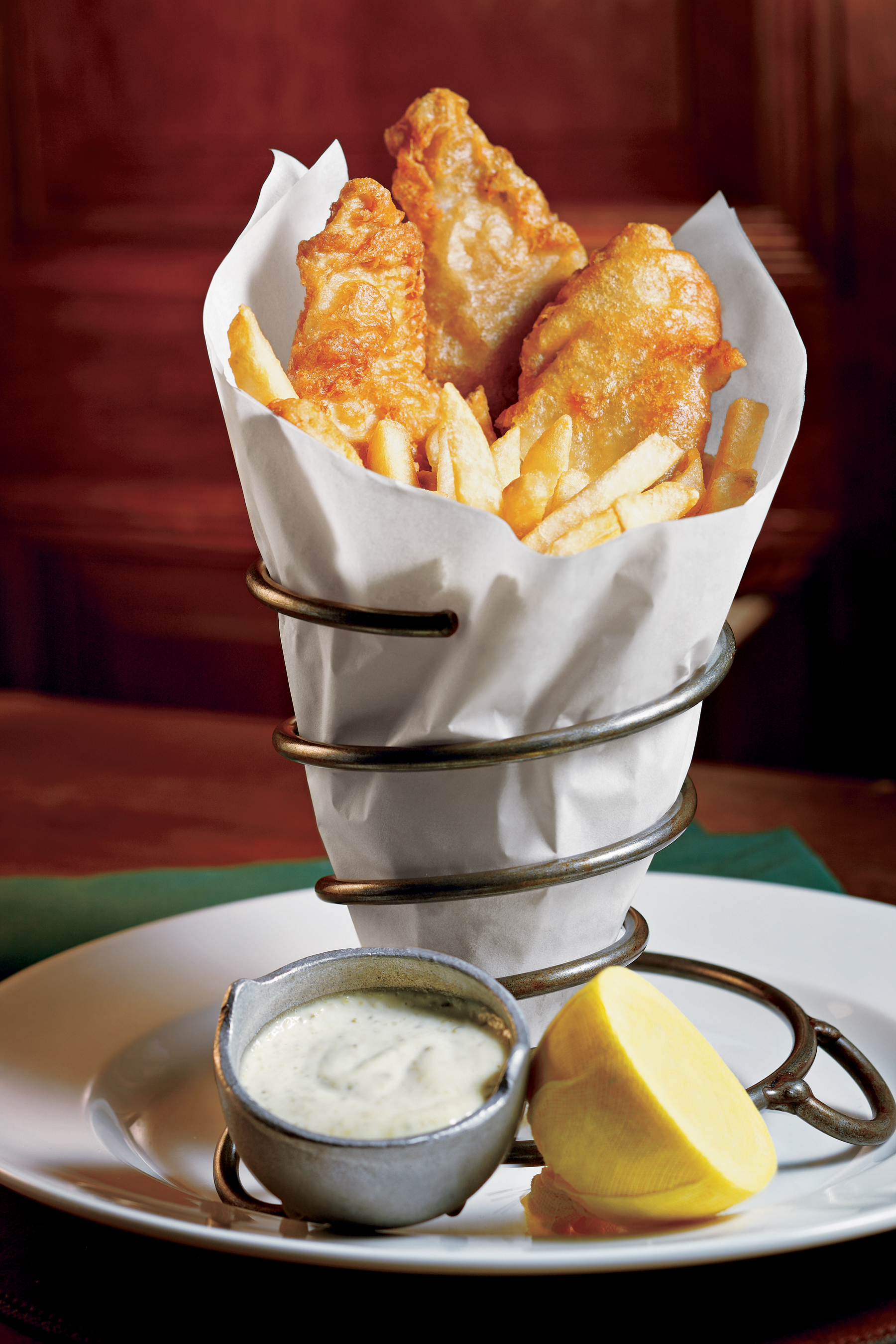 Classic Irish Fare - Fish & Chips at Nine Fine Irishmen at New York-New York Hotel & Casino Classic Irish Fare - Fish & Chips at Nine Fine Irishmen at New York-New York Hotel & Casino
