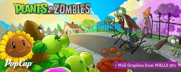 Plants vs. Zombies: Wall Graphics from WALLS 360 Plants vs. Zombies: Wall Graphics from WALLS 360