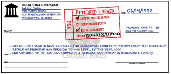 Global Kids youth ask supporters to endorse their campaign by signing a returned check symbolizing environmental promises made to their generation. Support their campaign at honorthecheck.globalkids.org. Global Kids youth ask supporters to endorse their campaign by signing a returned check symbolizing environmental promises made to their generation. Support their campaign at honorthecheck.globalkids.org.