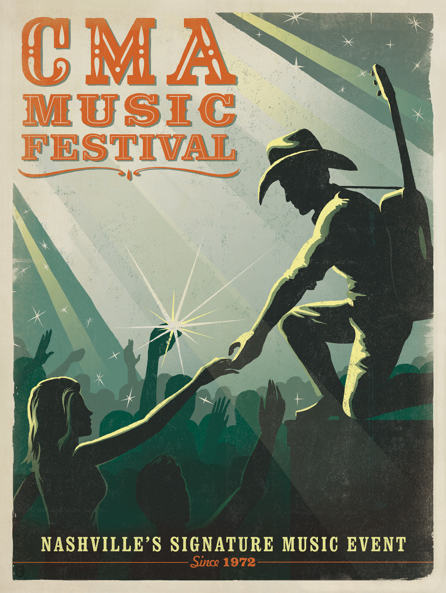 Spirit Of CMA Music Festival Captured In Nashville Poster Spirit Of CMA Music Festival Captured In Nashville Poster