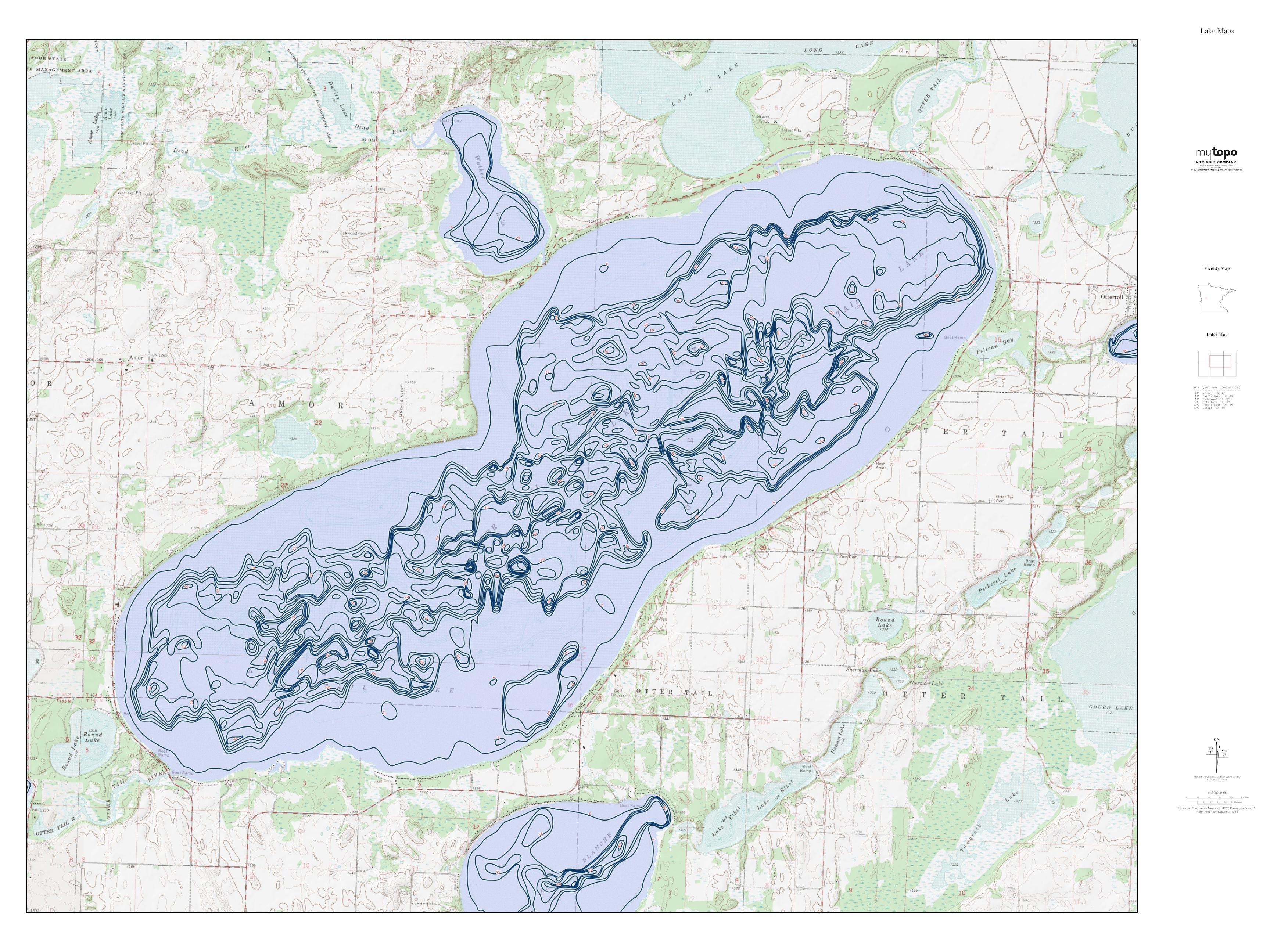 MyTopo Adds Lake Contour Depths to Custom Map Layers