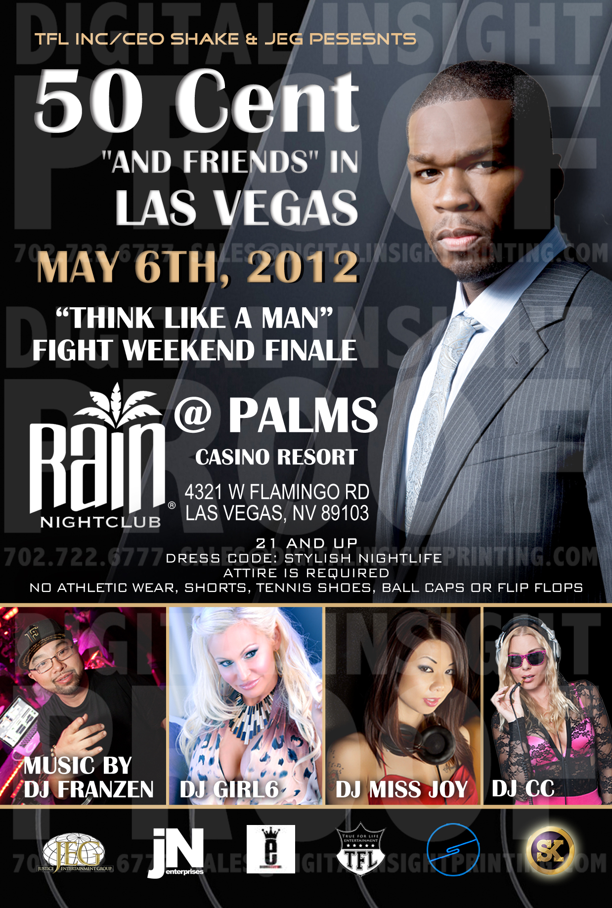 Internationally Acclaimed DJ Girl 6 will perform during the "Think Like A Man" event featuring 50 Cent and Kevin Hart at Rain Nightclub at the Palms Casino Resort
Internationally Acclaimed DJ Girl 6 will perform during the "Think Like A Man" event featuring 50 Cent and Kevin Hart at Rain Nightclub at the Palms Casino Resort