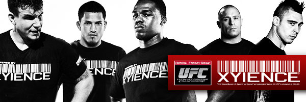 XYIENCE team athletes, Frank Mir, Anthony Pettis, Jon Jones, Matt Serra, Dan Hardy XYIENCE team athletes, Frank Mir, Anthony Pettis, Jon Jones, Matt Serra, Dan Hardy