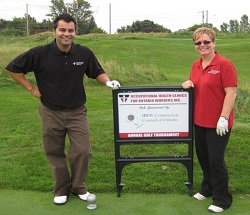 A beautiful day at OHCOW's 4th Annual Charity Golf Tournament. $2,000 was raised and donated to Threads of Life, a national charity providing family support programs for families affected by a workplace fatality, life-altering injury, or occupational disease. A beautiful day at OHCOW's 4th Annual Charity Golf Tournament. $2,000 was raised and donated to Threads of Life, a national charity providing family support programs for families affected by a workplace fatality, life-altering injury, or occupational disease.