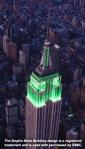 The Empire State Building design is a registered trademark and is used with permission by ESBC. The Empire State Building design is a registered trademark and is used with permission by ESBC.