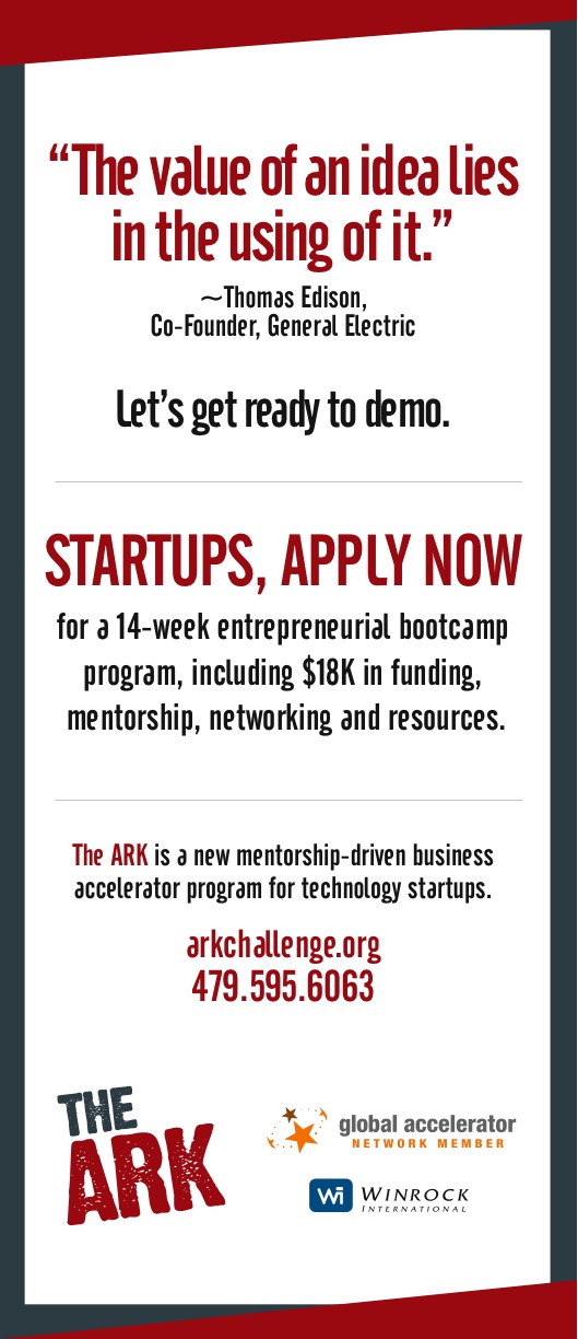 Startups, apply now to The ARK Challenge at http://arkchallenge.org. Deadline for applications is June 17th, 2012. Startups, apply now to The ARK Challenge at http://arkchallenge.org. Deadline for applications is June 17th, 2012.
