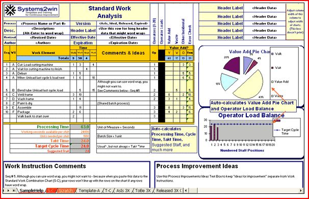 Kaizen Templates Excel Free Printable Templates