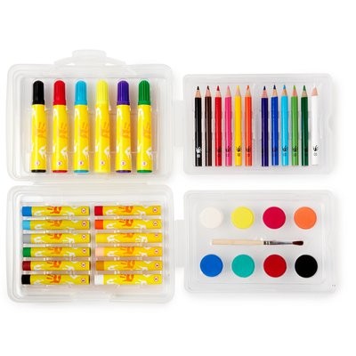 Art-to-Go Set $19.95
A case full of colored pencils, oil pastels, watercolors, and markers for creative fun on the go.
Art-to-Go Set $19.95
A case full of colored pencils, oil pastels, watercolors, and markers for creative fun on the go.